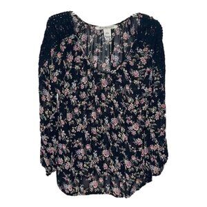 ❤️ AMERICAN RAG Eyelet Floral Blouse Size 1X